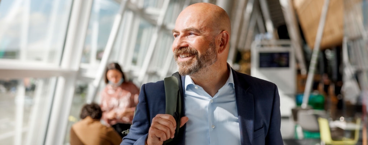 Man in airport